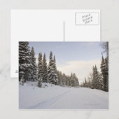 Snow-covered landschap briefkaart (Voorkant / Achterkant)