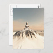 Snow Covered Mountain Buddha Briefkaart (Voorkant / Achterkant)