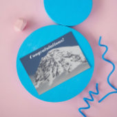 Snow Covered Mountaintop Foto gefeliciteerd Kaart