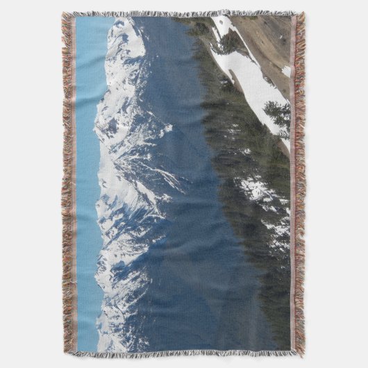 Snow Covered Olympic Mountains Deken (Voorkant Verticaal)