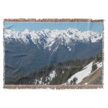 Snow Covered Olympic Mountains