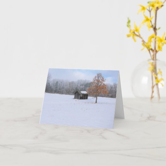 Snow Covered Paddock Kaart (Gele Bloem)