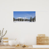 Snow Covered Prairie & San Francisco Peaks Arizona Poster (Keuken)
