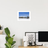 Snow Covered Prairie & San Francisco Peaks Arizona Poster (Thuiskantoor)