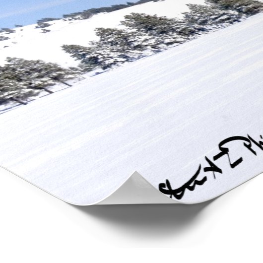 Snow Covered Prairie & San Francisco Peaks Arizona Poster (Hoek)