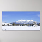 Snow Covered Prairie & San Francisco Peaks Arizona Poster (Voorkant)