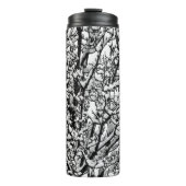 Snow Covered Winter Tree Branches Photo Thermosbeker (Voorkant)