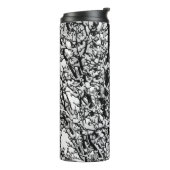 Snow Covered Winter Tree Branches Photo Thermosbeker (Gedraaid links)