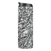 Snow Covered Winter Tree Branches Photo Thermosbeker (Geroteerd rechts)