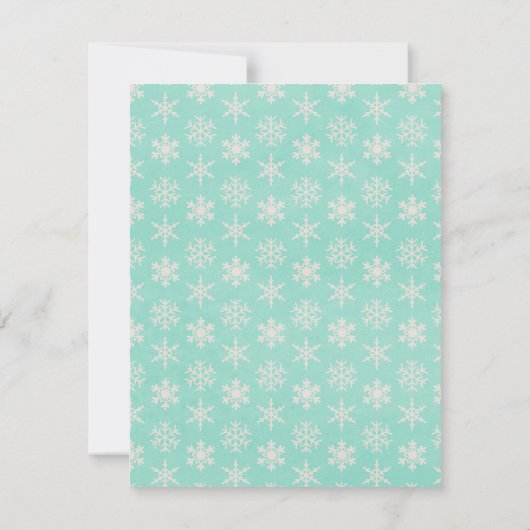 Snow Dankbare Leraren Dank U Cadeau Kaart Houder (Achterkant)