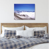 Snow Davos Swiss Holiday Card Canvas Afdruk (Insitu (Slaapkamer))