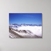 Snow Davos Swiss Holiday Card Canvas Afdruk (Voorkant)