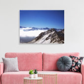 Snow Davos Swiss Holiday Card Canvas Afdruk (Insitu (Woonkamer))