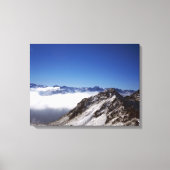 Snow Davos Swiss Holiday Card Canvas Afdruk (Voorkant)