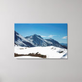 Snow Davos Swiss Holiday Card Canvas Afdruk (Voorkant)