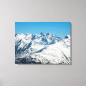 Snow Davos Swiss Holiday Card Canvas Afdruk (Voorkant)