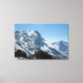 Snow Davos Swiss Holiday Card Canvas Afdruk (Voorkant)