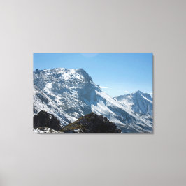 Snow Davos Swiss Holiday Card Canvas Afdruk
