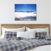 Snow Davos Swiss Holiday Card Canvas Afdruk (Insitu (Slaapkamer))
