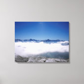Snow Davos Swiss Holiday Card Canvas Afdruk (Voorkant)