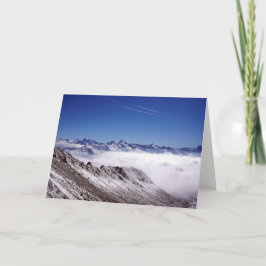 Snow Davos Swiss Holiday Card Kaart