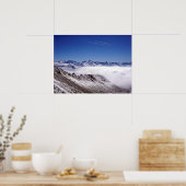 Snow Davos Swiss Holiday Card Poster (Keuken)