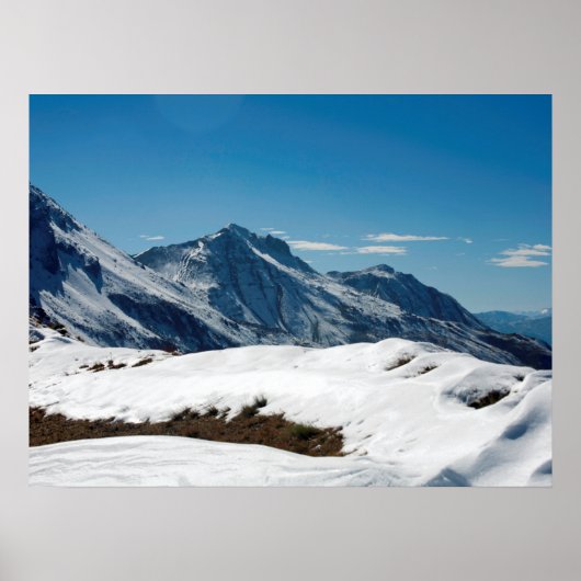 Snow Davos Swiss Holiday Card Poster (Voorkant)