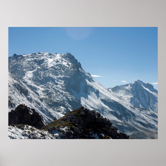 Snow Davos Swiss Holiday Card Poster (Voorkant)