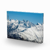 Snow Davos Swiss Holiday Card Poster Fotoblokken (Rechts)