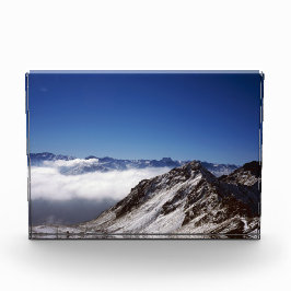 Snow Davos Swiss Holiday Card Poster Fotoblokken