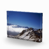 Snow Davos Swiss Holiday Card Poster Fotoblokken (Rechts)