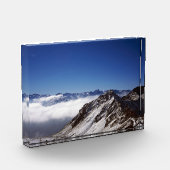 Snow Davos Swiss Holiday Card Poster Fotoblokken (Links)