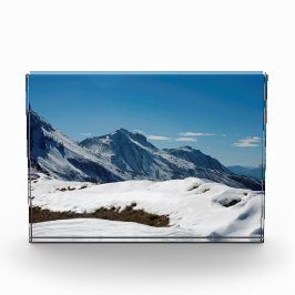 Snow Davos Swiss Holiday Card Poster Fotoblokken