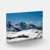 Snow Davos Swiss Holiday Card Poster Fotoblokken (Links)