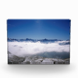 Snow Davos Swiss Holiday Card Poster Fotoblokken