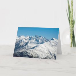 Snow Davos Zwitserland Feestdagen Kaart