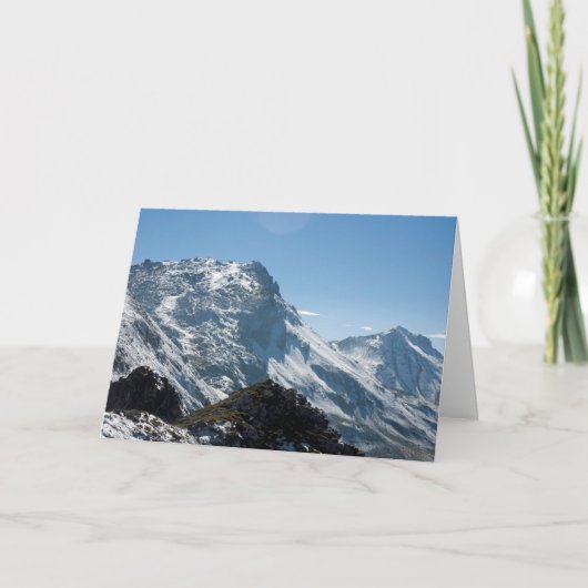 Snow Davos Zwitserland Feestdagen Kaart (Voorkant)