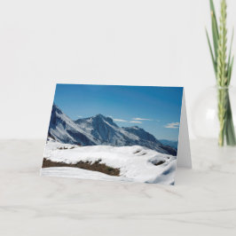 Snow Davos Zwitserland Feestdagen Kaart