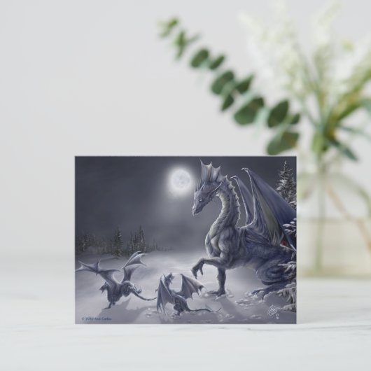 Snow Day Briefkaart (Staand voorkant)