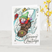 Snow day! kaart (Gele Bloem)