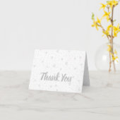 Snow Day! sneeuwvlok vouwen Bedankt Kaart (Gele Bloem)