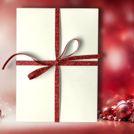 Snow Day Solid Holiday Cream Cadeaupapier