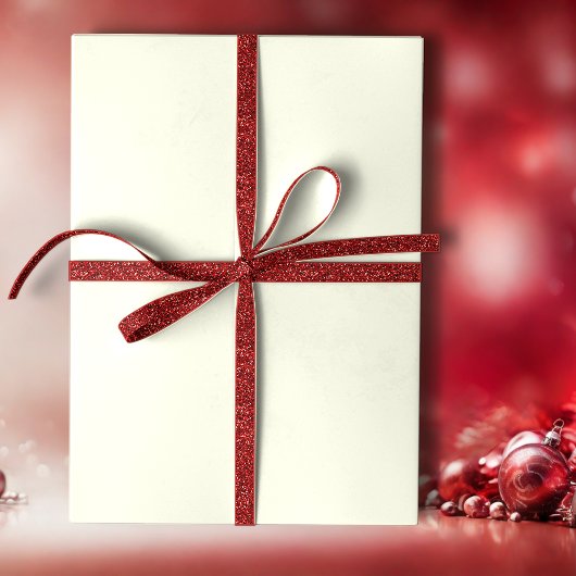 Snow Day Solid Holiday Cream Cadeaupapier