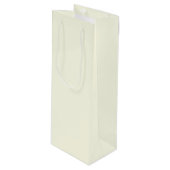 Snow Day Solid Holiday Cream Wijn Cadeautas (Voorkant Gekanteld)