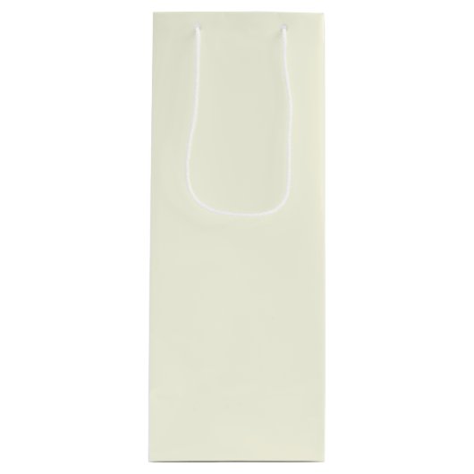 Snow Day Solid Holiday Cream Wijn Cadeautas (Voorkant)