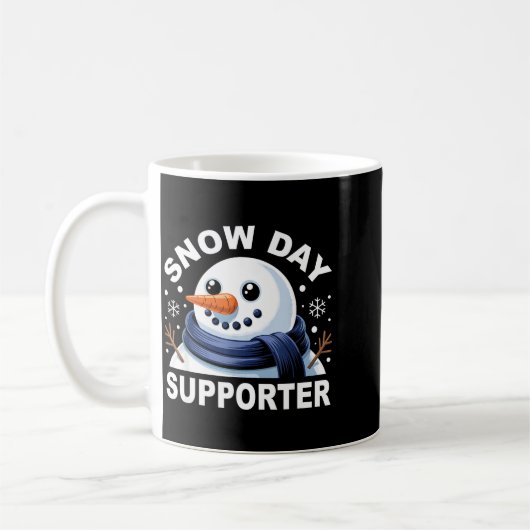 Snow Day Suprter Fun Snowman Design For Winter Lov Koffiemok (Links)