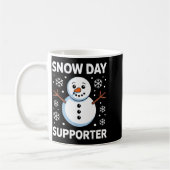 Snow Day Suprter Snow Snowflake Snowman Winter Tea Koffiemok (Links)