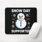 Snow Day Suprter Snow Snowflake Snowman Winter Tea Muismat (Met muis)