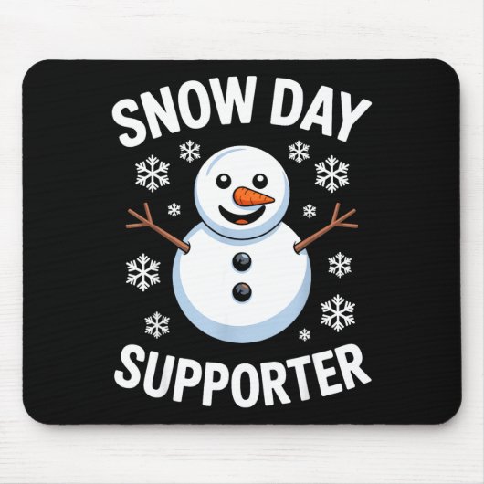 Snow Day Suprter Snow Snowflake Snowman Winter Tea Muismat (Voorkant)