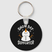 Snow Day Suprter Snowflake Funny Teacher Christmas Sleutelhanger (Voorkant)